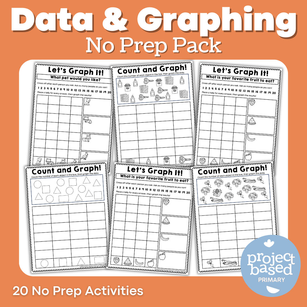 Data and Graphing No Prep Pack – Project Based Primary