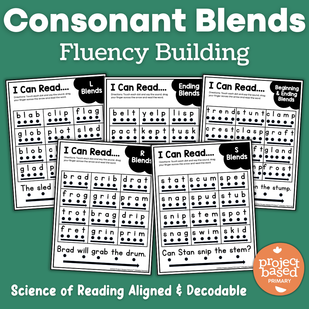 Blends Reading Fluency No Prep Pack – Project Based Primary