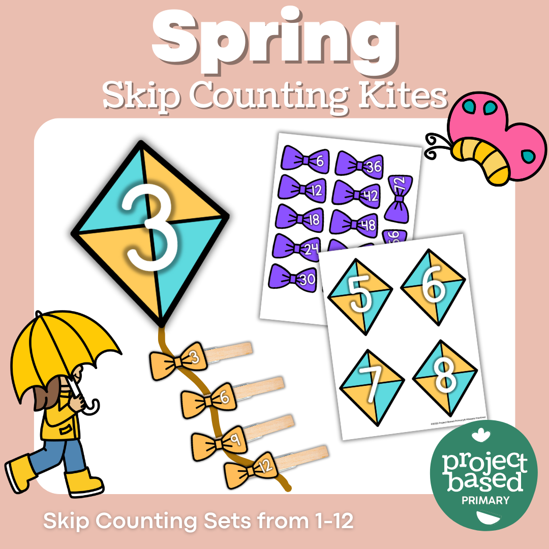 Spring Skip Counting Kites Repeated Addition and Multiplication ...
