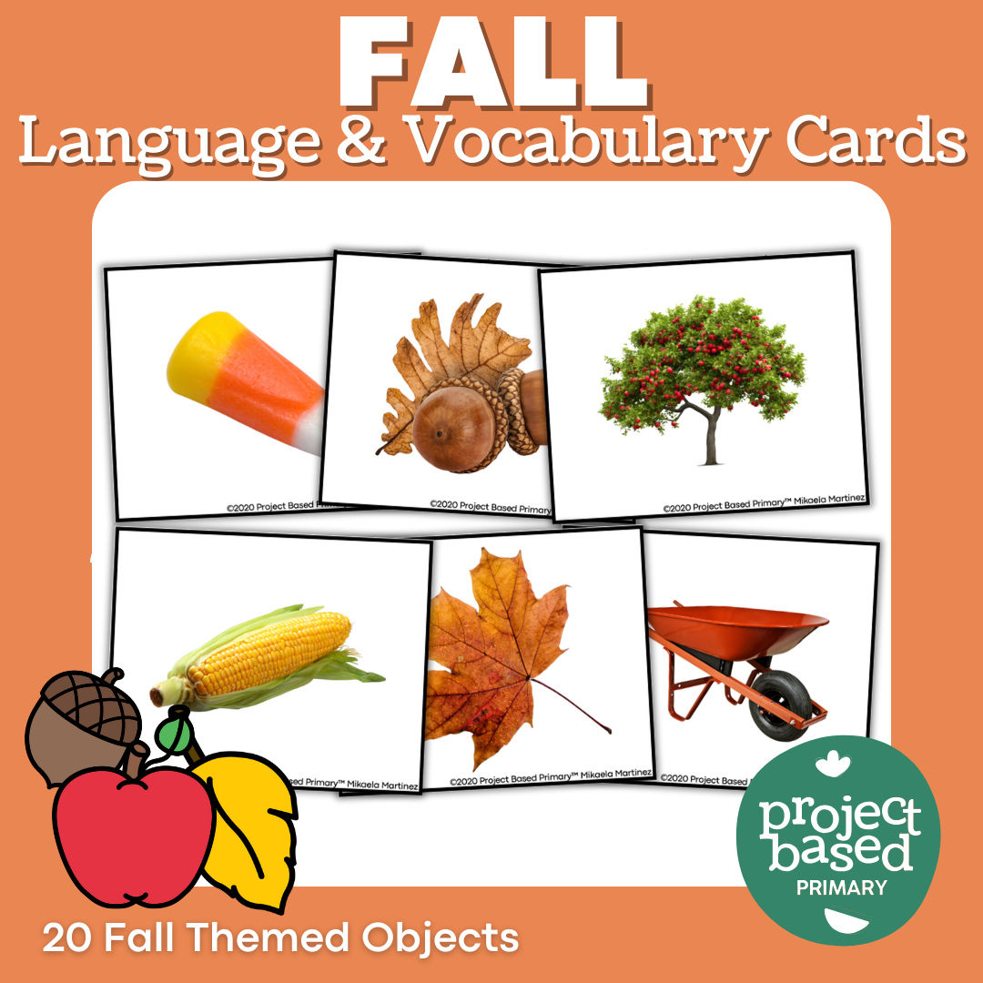 Fall Language and Vocabulary Cards – Project Based Primary