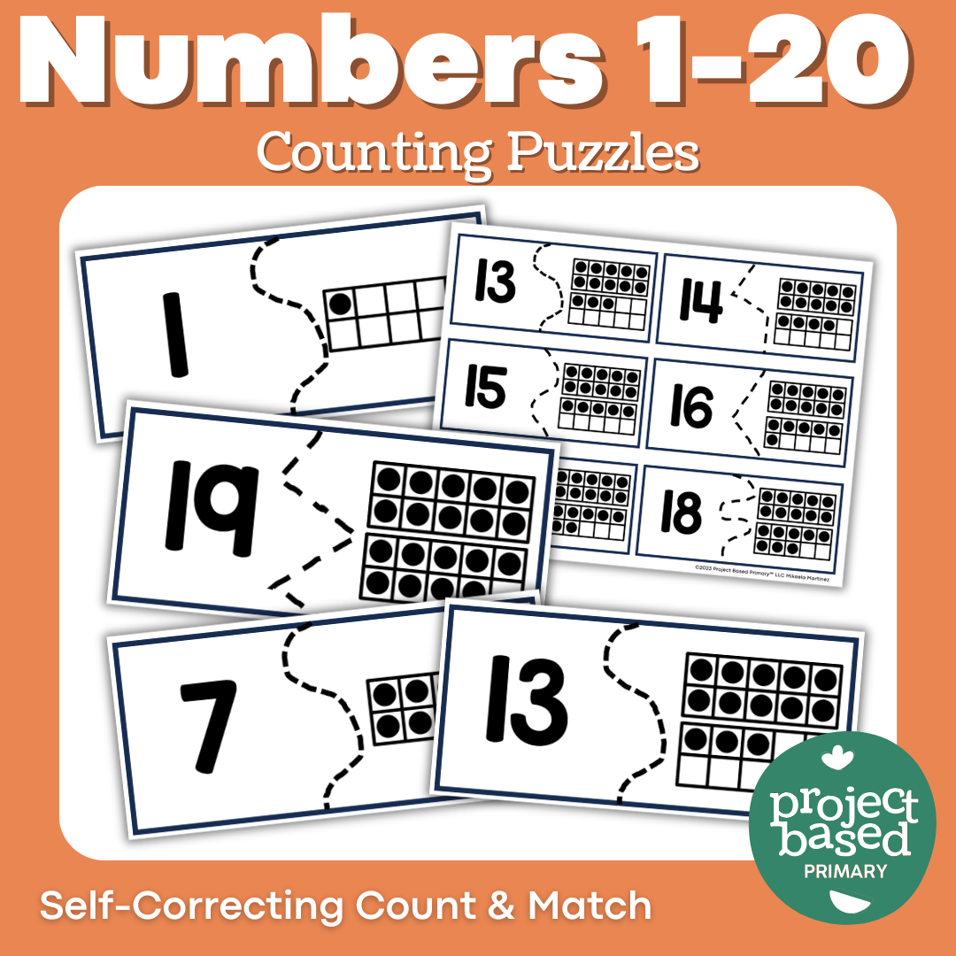 Numbers 1-20 Counting Puzzles – Project Based Primary