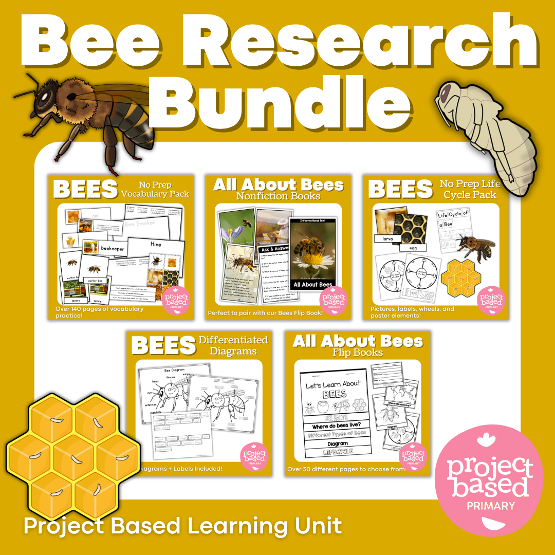 All About Bees Project Based Learning Research Bundle – Project Based ...