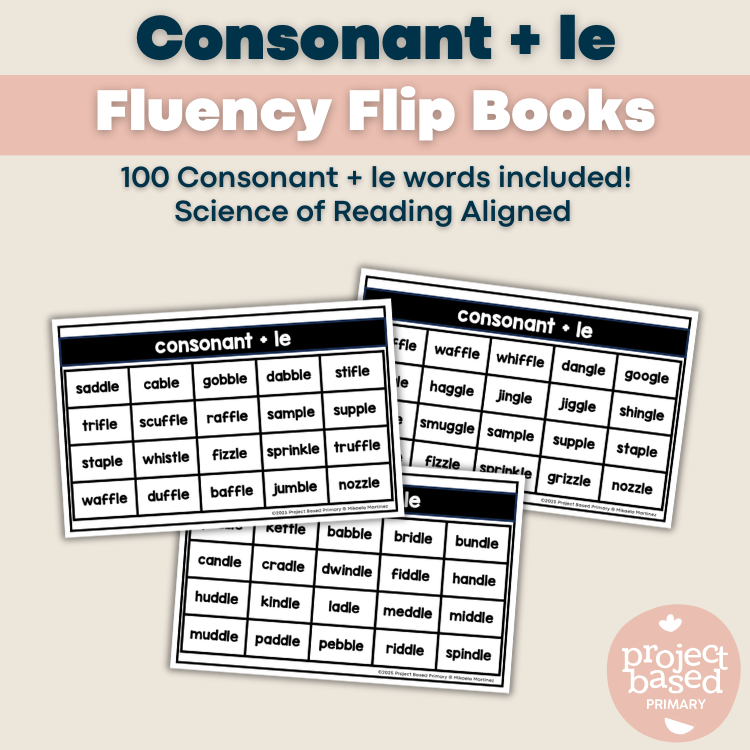 Consonant + LE Fluency Flip Book – Project Based Primary