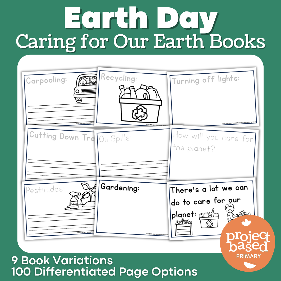 Earth Day Caring for the Earth Book Templates – Project Based Primary