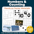 Beginning Numbers and Counting Center Materials Pack