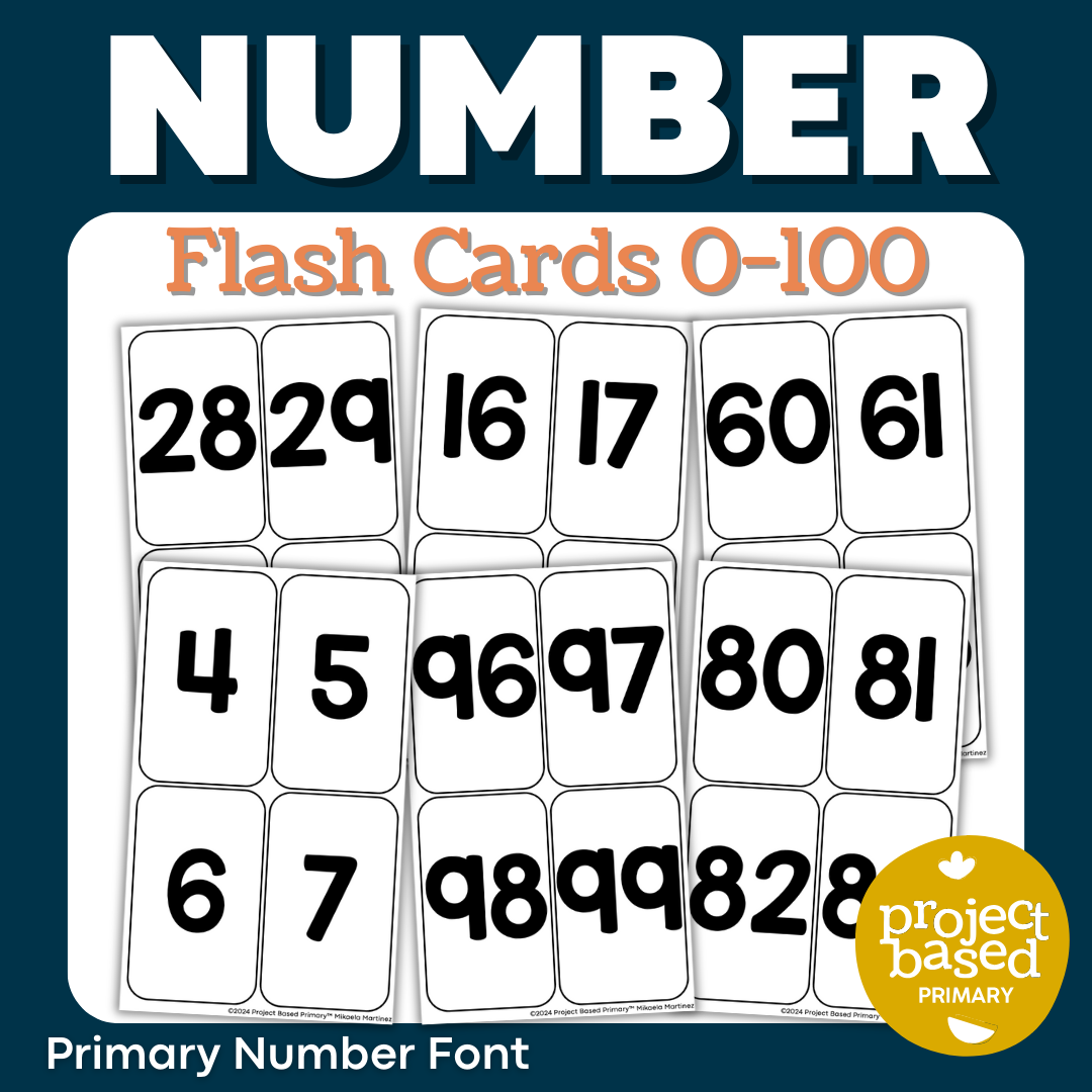 Number Flash Cards 0-100