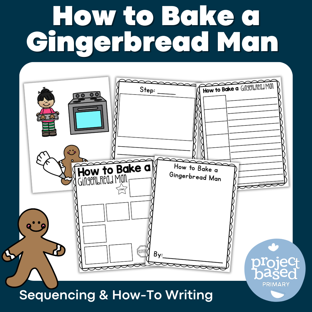How to Bake a Gingerbread Man Sequencing and How-To Procedural Writing