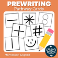 Prewriting Pathway Cards Tracing, Sand Tray, Dough Mats