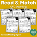 CVC Decoding Read and Match No Prep Pack