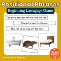 Positional Prepositional Phrases Game Montessori Aligned