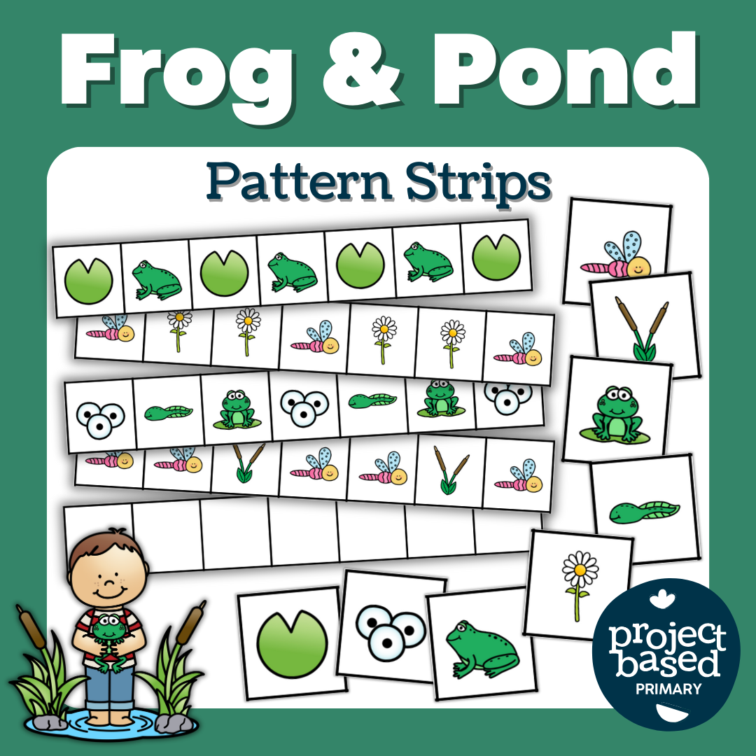 Frog and Pond Themed Pattern Building and Sequencing