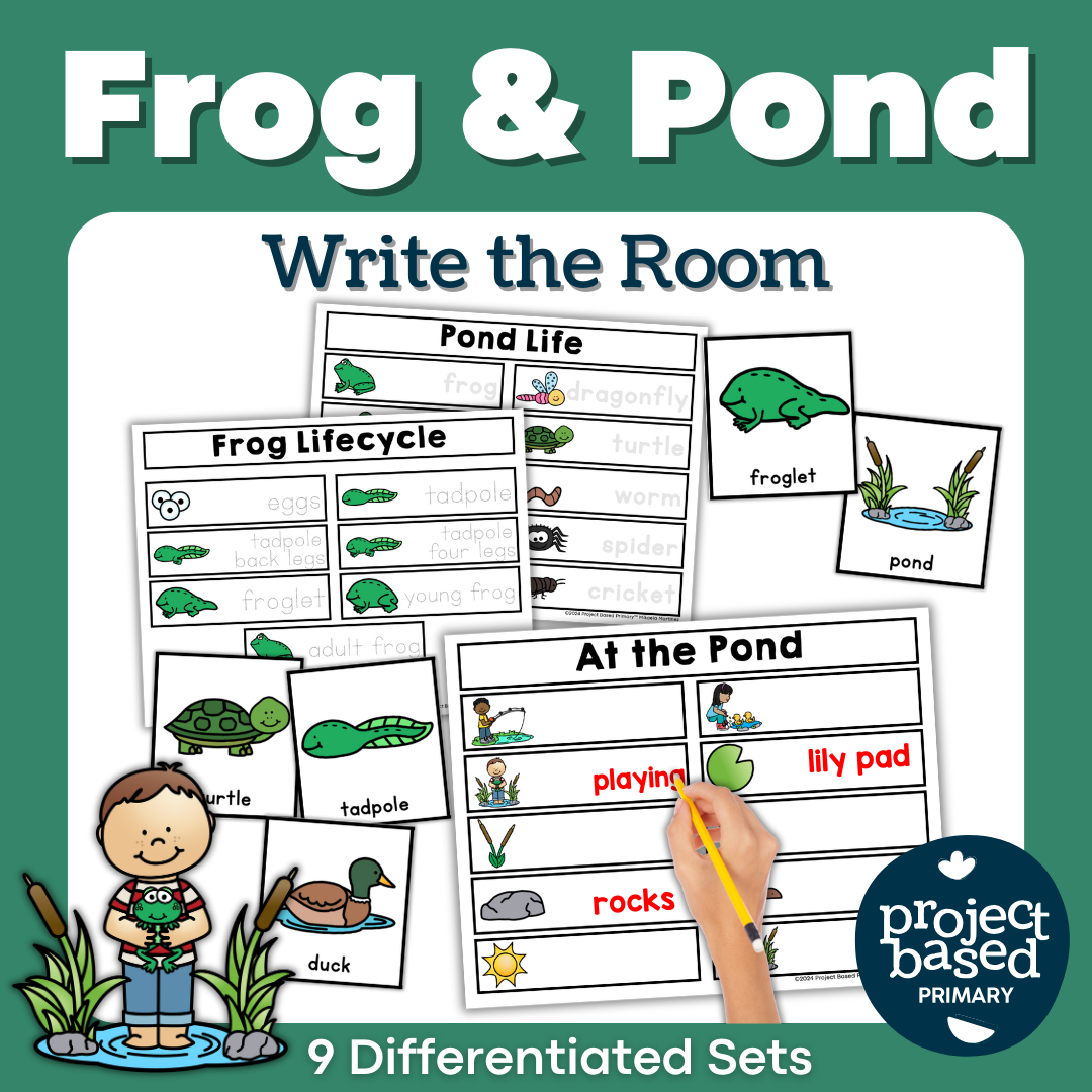 Frog and Pond Write the Room Scavenger Hunt