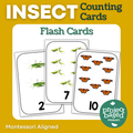 Insect Number Flash Cards