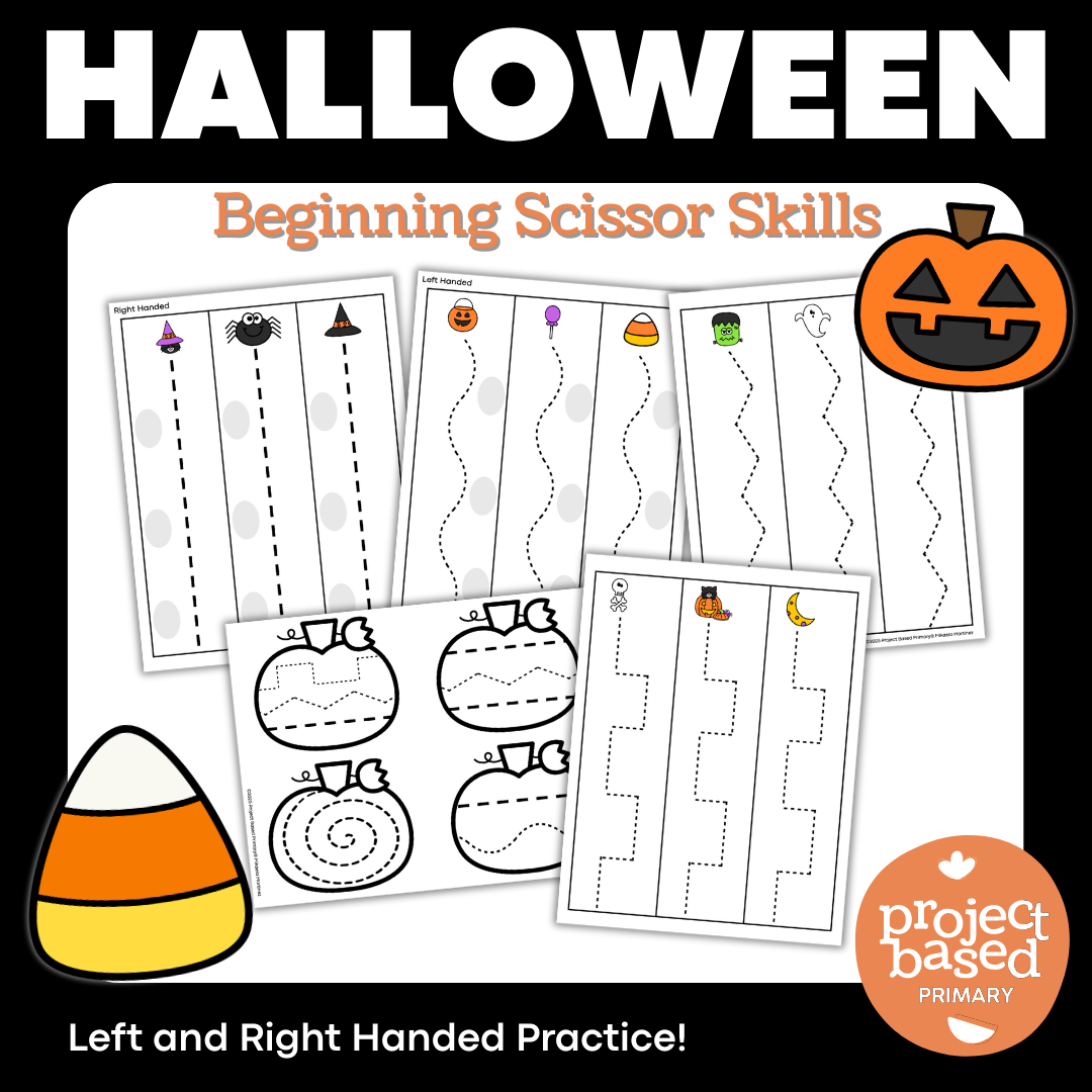 Halloween Beginning Cutting and Scissor Skills