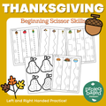 Thanksgiving Beginning Cutting and Scissor Skills