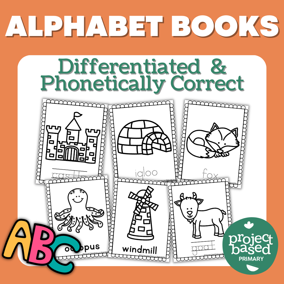 Phonetic Alphabet Books Differentiated