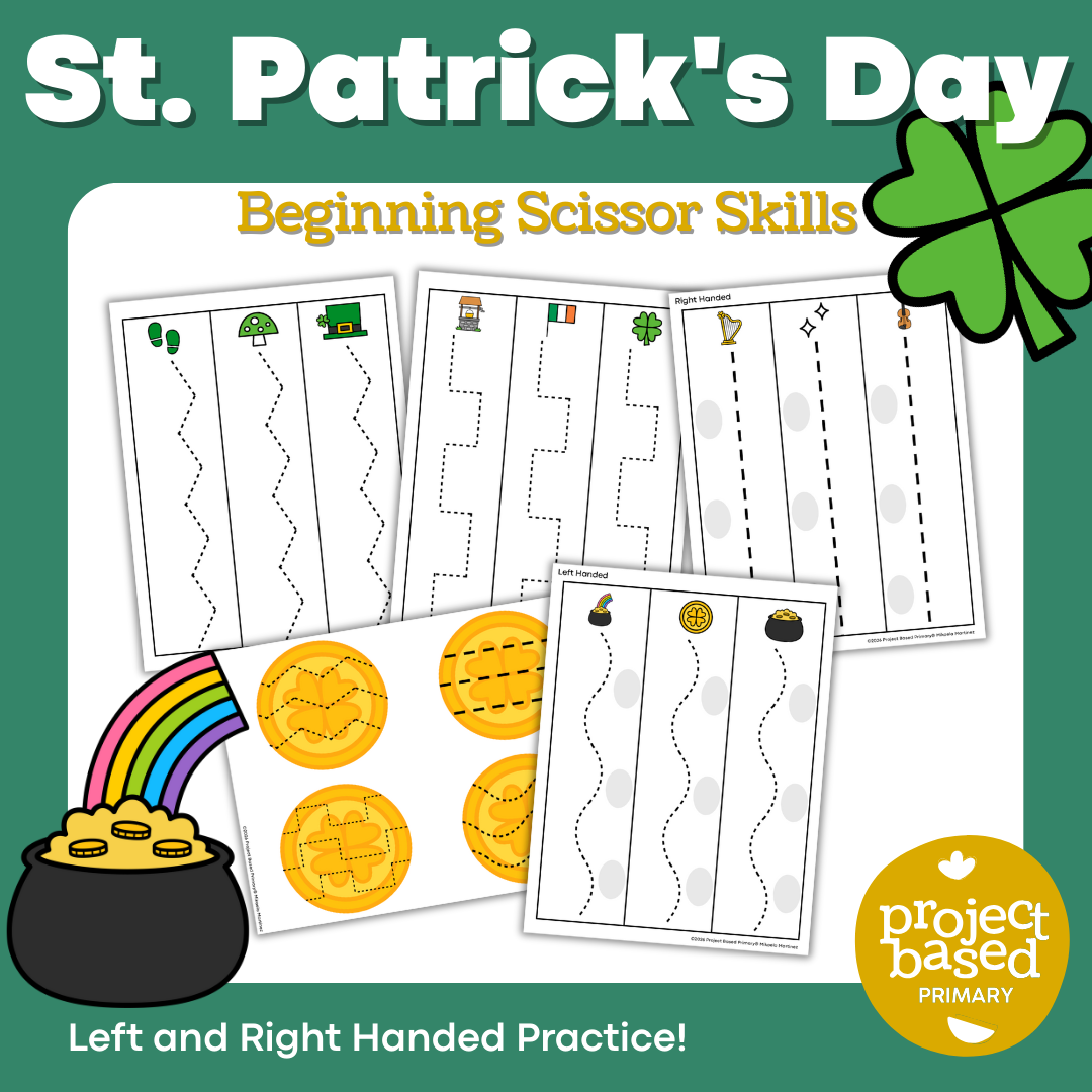 St. Patrick's Day Beginning Cutting and Scissor Skills