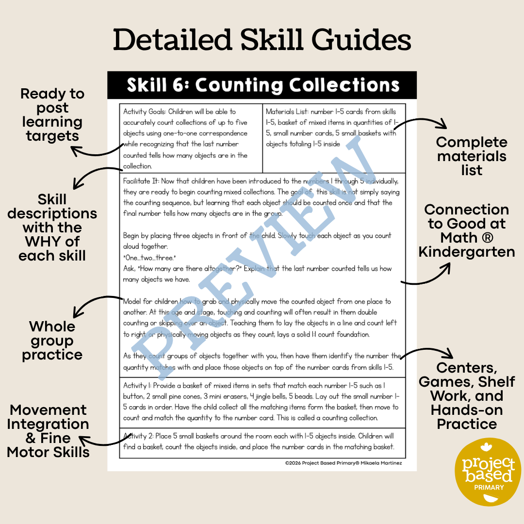 Good at Math® Foundations Unit 4: Numbers 1-5