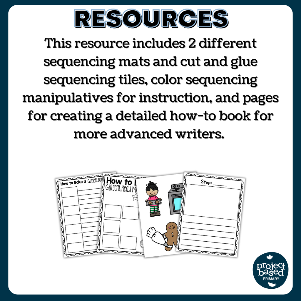 How to Bake a Gingerbread Man Sequencing and How-To Procedural Writing