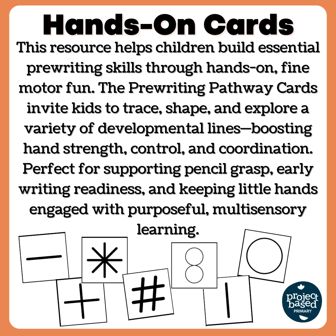 Prewriting Pathway Cards Tracing, Sand Tray, Dough Mats