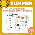 Summer At the Beach Scavenger Hunt FREEBIE