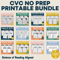 CVC No Prep Printables Bundle