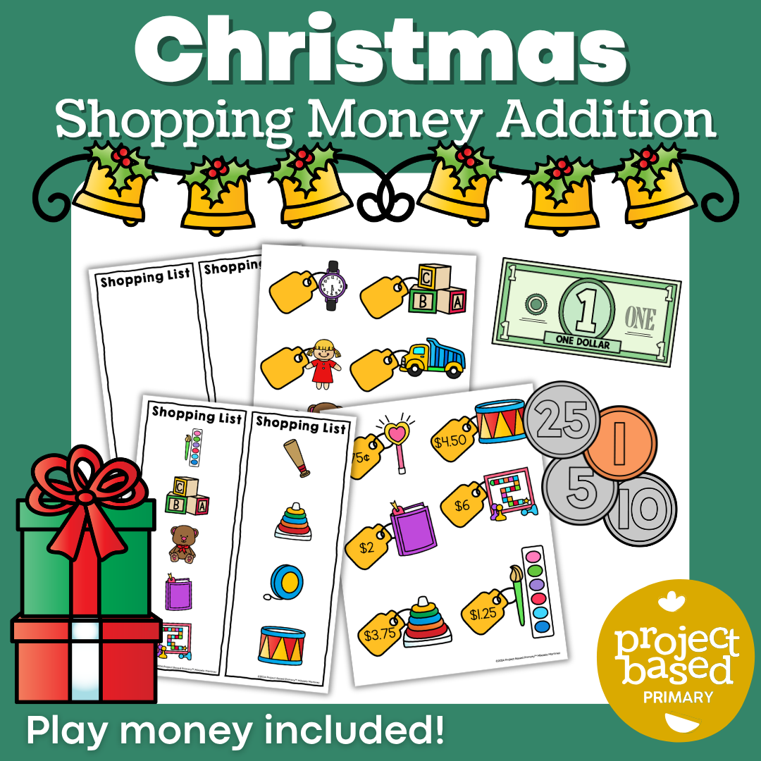 Christmas Shopping Money Addition