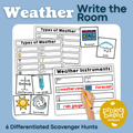 Weather Write the Room Scavenger Hunt