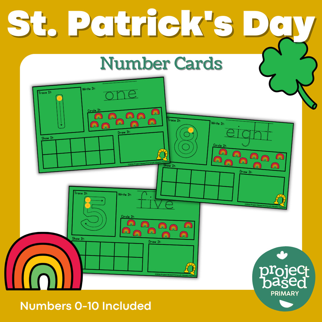 St. Patrick's Day Number Cards