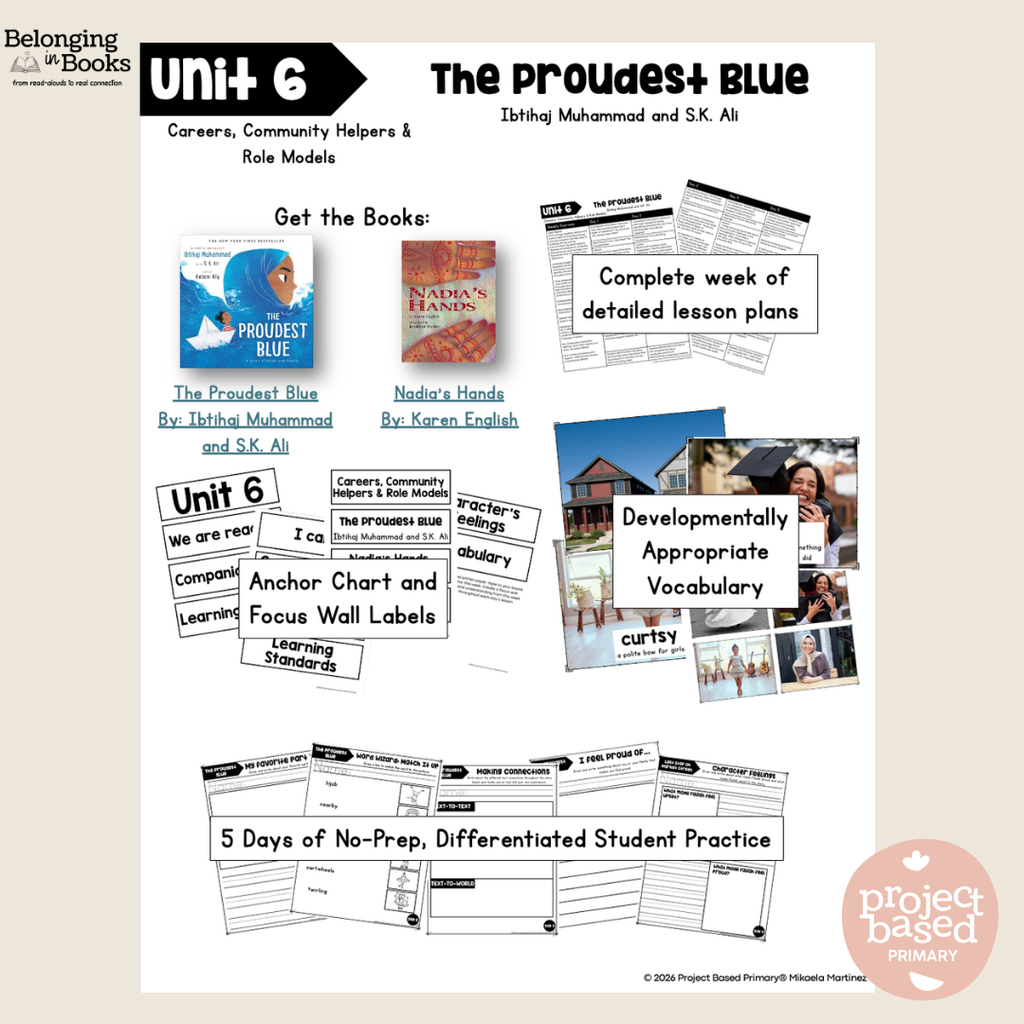 The Proudest Blue Belonging in Books™ Reading Comprehension Week-Long Unit