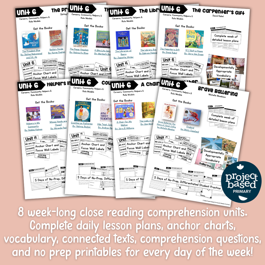 Unit 6: Careers, Community Helpers, & Role Models Belonging in Books™ Bundle