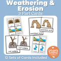 Weathering and Erosion 3 Part Cards