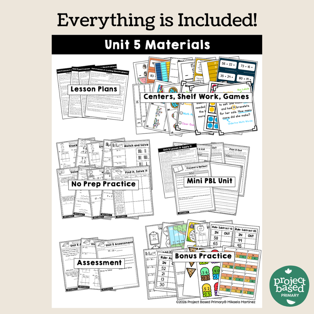 Good at Math® First Grade Unit 5: Word Problems within 100