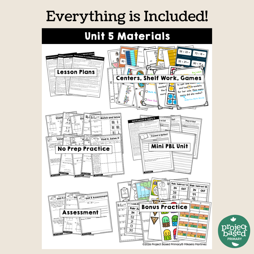 Good at Math® First Grade Unit 5: Word Problems within 100