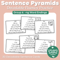 Decodable Sentence Fluency Pyramids Set 6 -ng Word Endings