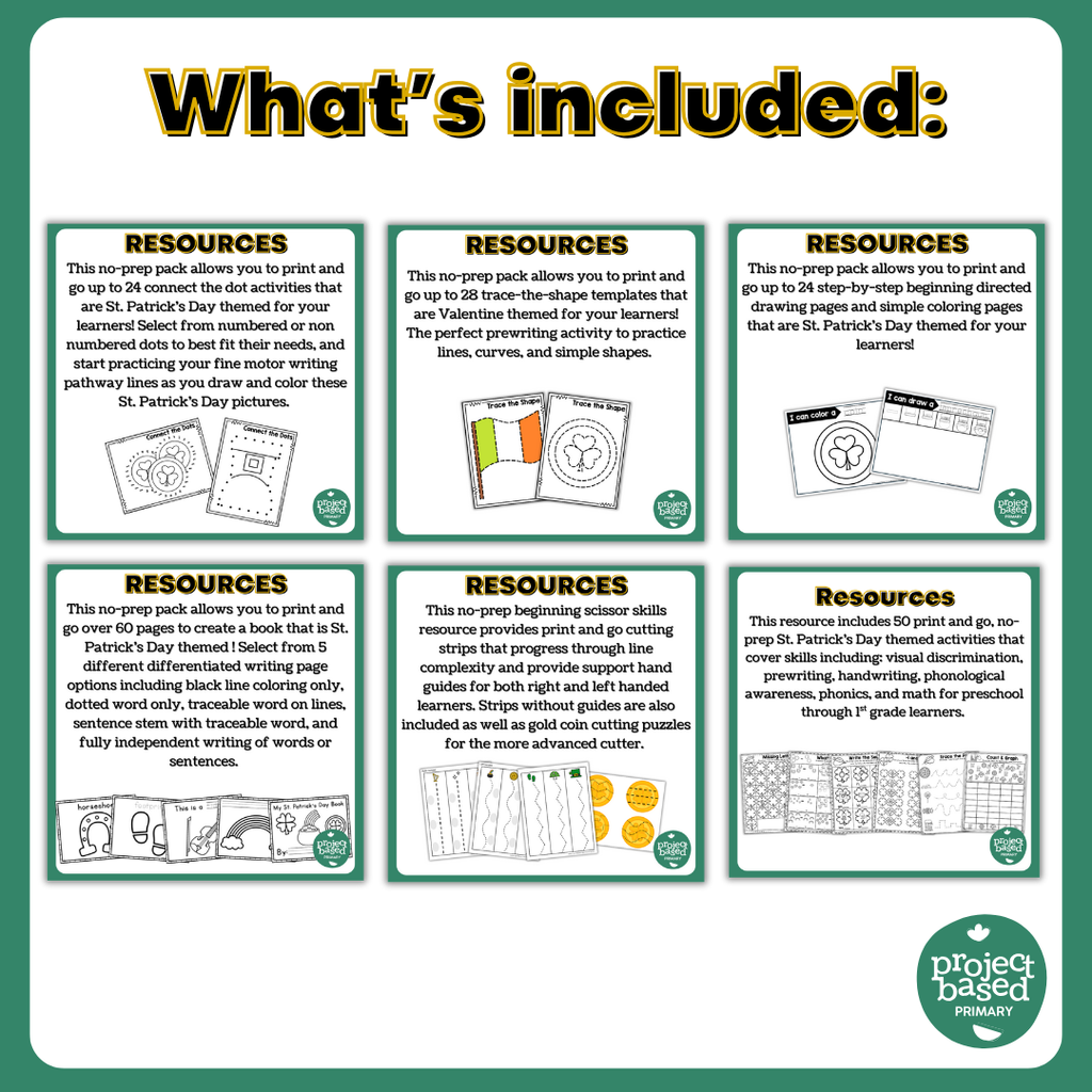 St. Patrick's Day No Prep BUNDLE