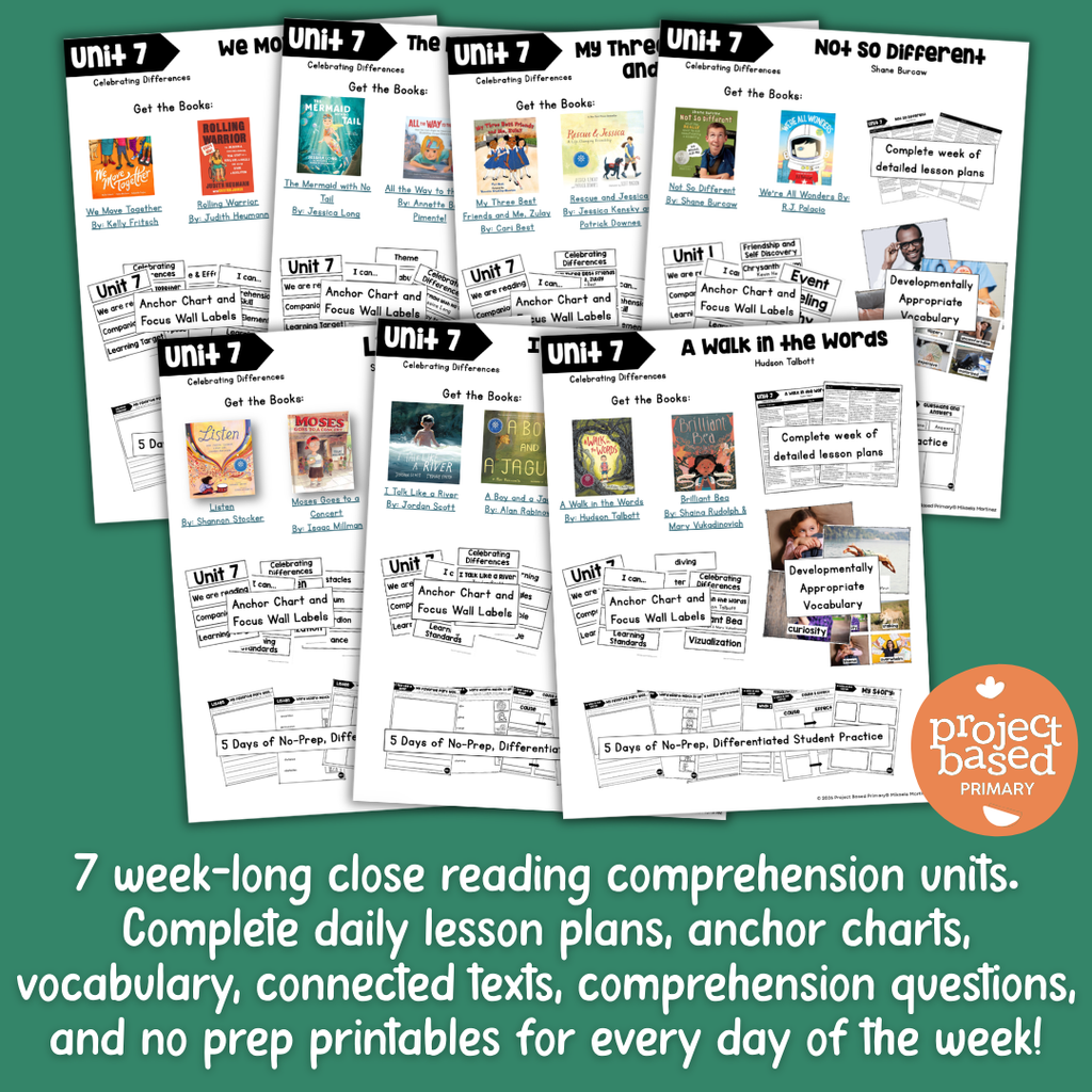 Unit 7: Celebrating Differences Belonging in Books™ Bundle