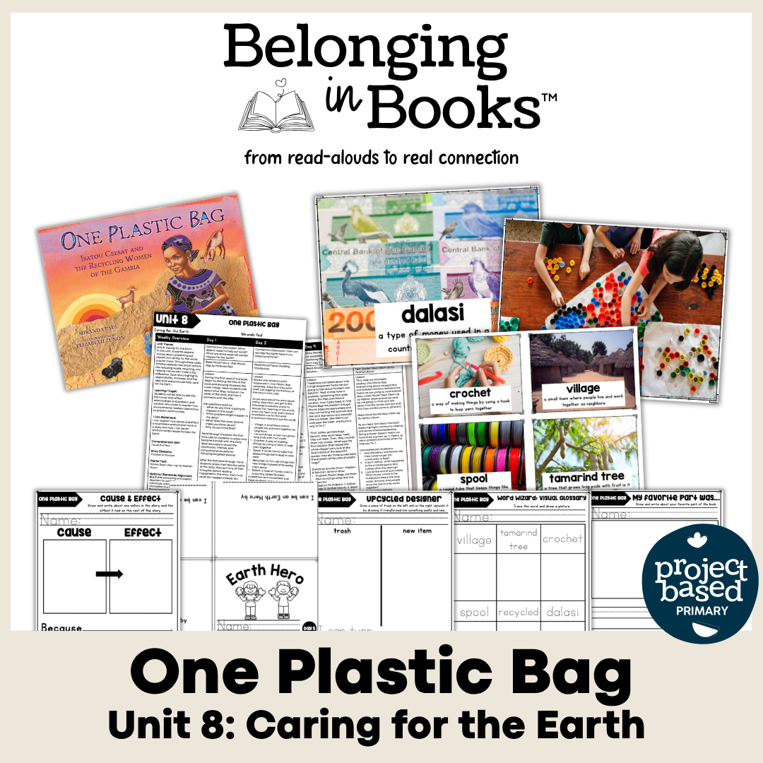 One Plastic Bag Belonging in Books™ Reading Comprehension Week-Long Unit