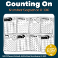 Counting Sequence 1 -100 | Counting On Within 100 No Prep Pack