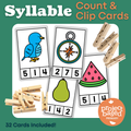 Syllable Count and Clip Cards