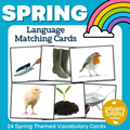 Spring Language Matching Cards