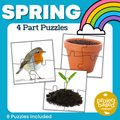 Spring 4 Piece Puzzles