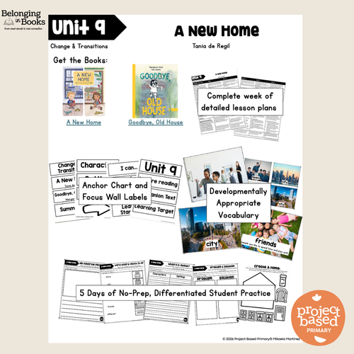 A New Home Belonging in Books™ Reading Comprehension Week-Long Unit