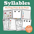 No Prep Syllable Pack