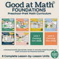 Good at Math® Foundations Preschool-PreK Curriculum BUNDLE