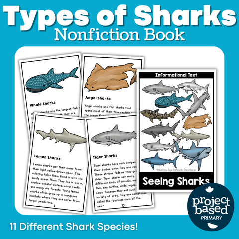 Types of Sharks Nonfiction Book