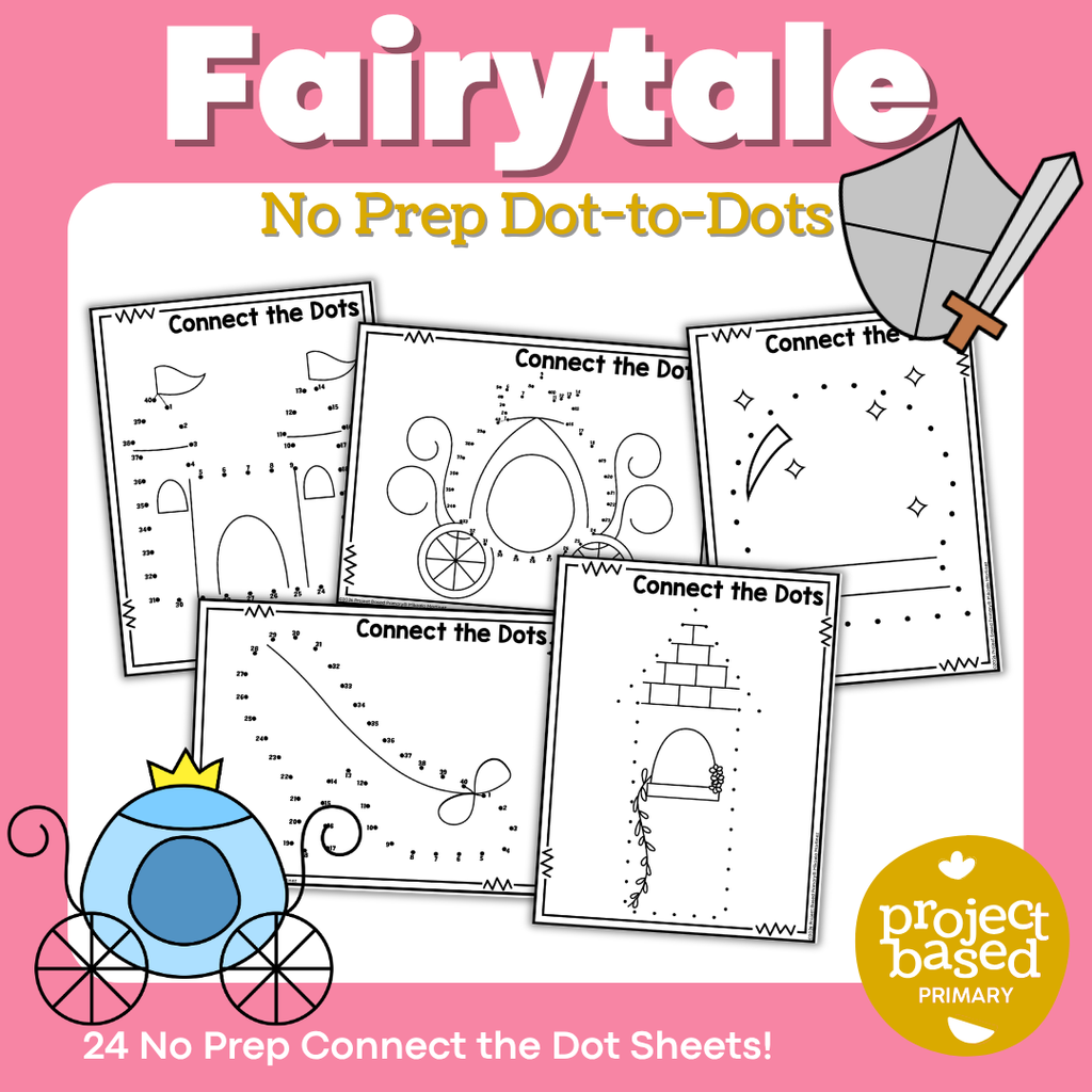 Fairytale Dot-to-Dot Connect-the-Dot No Prep Pack