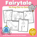 Fairytale Dot-to-Dot Connect-the-Dot No Prep Pack