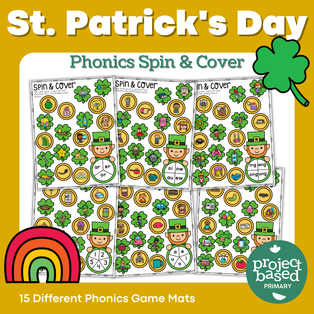 St. Patrick's Day Phonics Spin & Cover