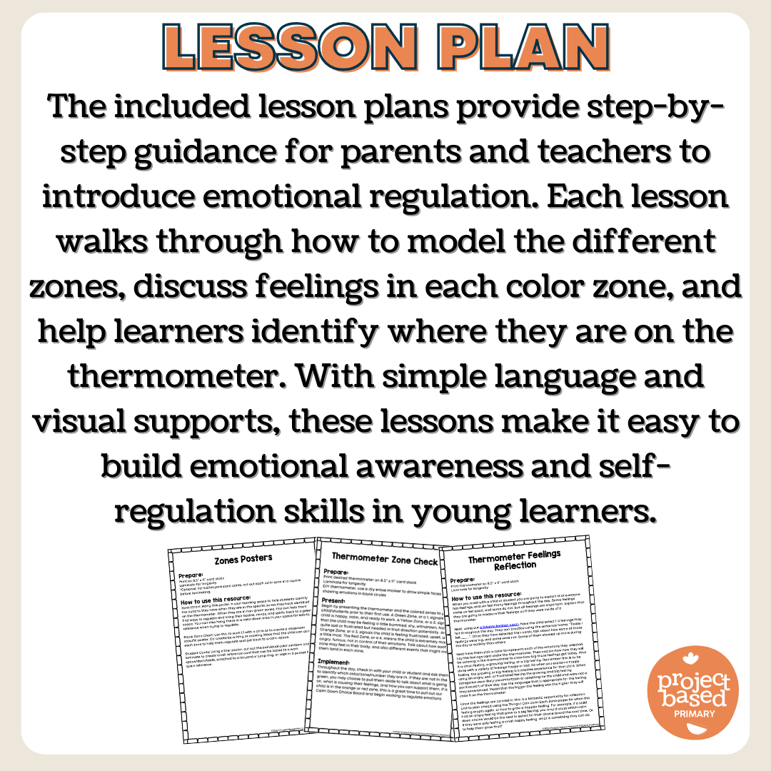 Thermometer Feelings/Zones Check In | Social Emotional Learning